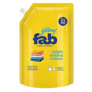 Godrej Fab Liquid Detergent Refill Pouch for Machine Wash - 2L