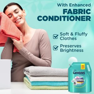 Genteel Matic Liquid Detergent Refill Pouch for Front load Washing - 2kg