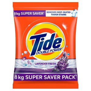 Tide Plus Detergent Washing Powder - 8kg Super Saver Pack Lavender