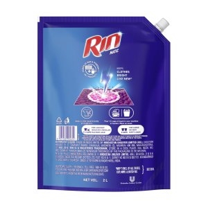 Rin Detergent Liquid Refill 2L Pouch Pack of 2
